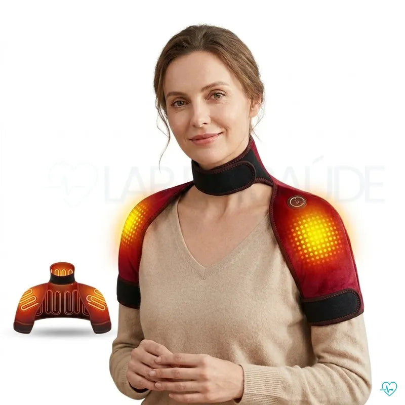 Massageador para Pescoço e Ombros com Aquecimento - HeatRelax
