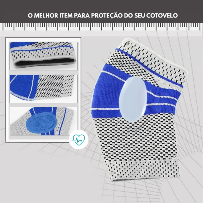 Cotoveleira de Compressão com Almofada de Silicone