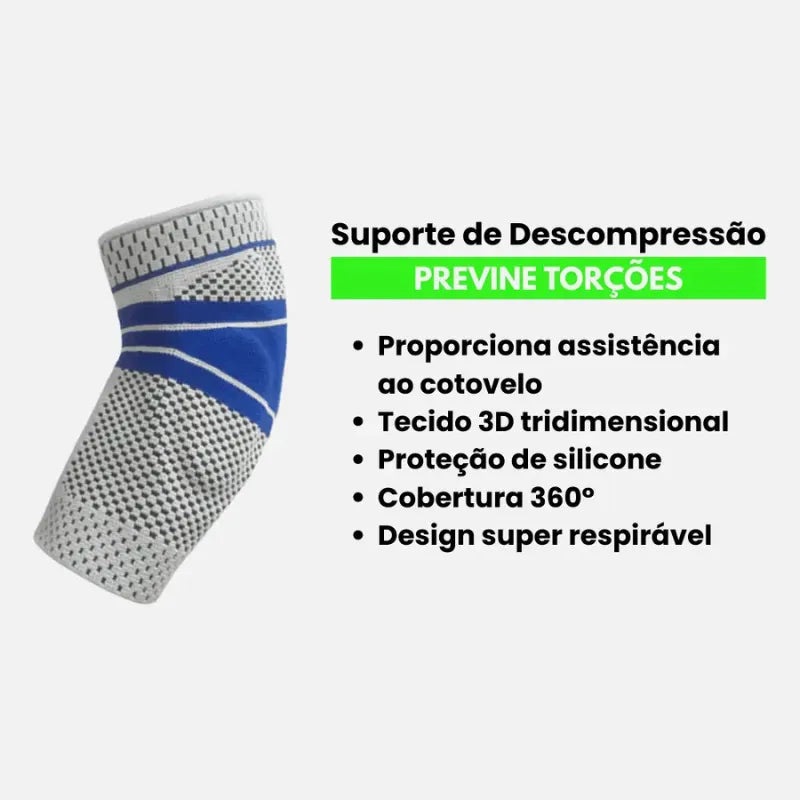 Cotoveleira de Compressão com Almofada de Silicone