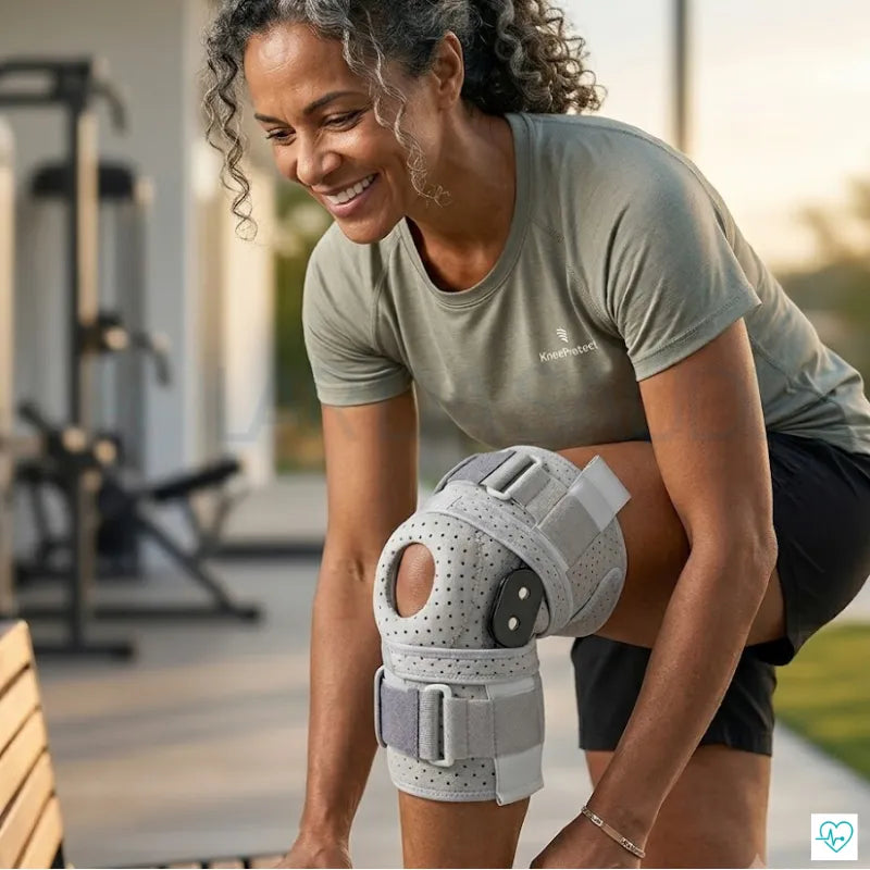Joelheira com Suporte Lateral e Proteção dos Ligamentos - KneeProtect