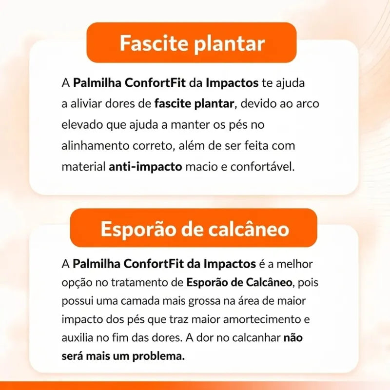 Palmilha Ortopédica Para Esporão - ConfortFit