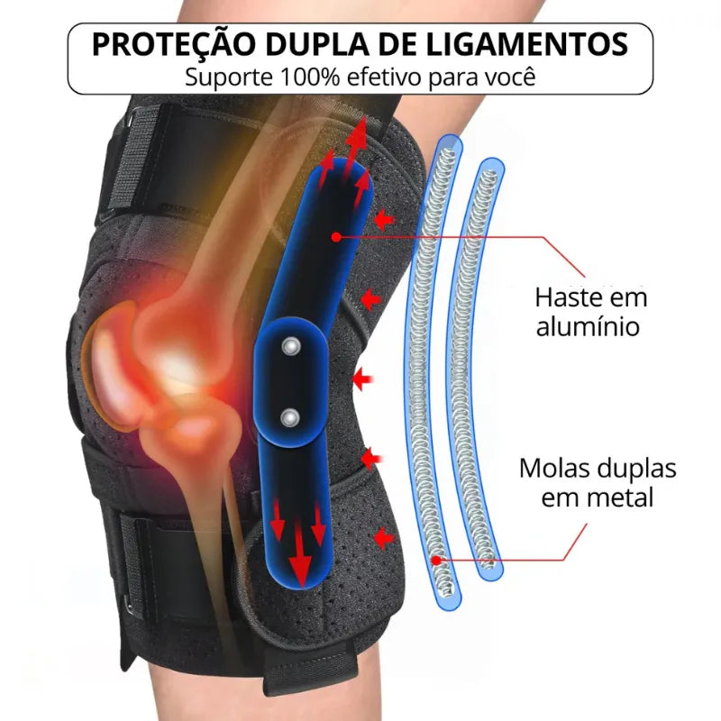 Joelheira com Suporte Lateral e Proteção dos Ligamentos - KneeProtect
