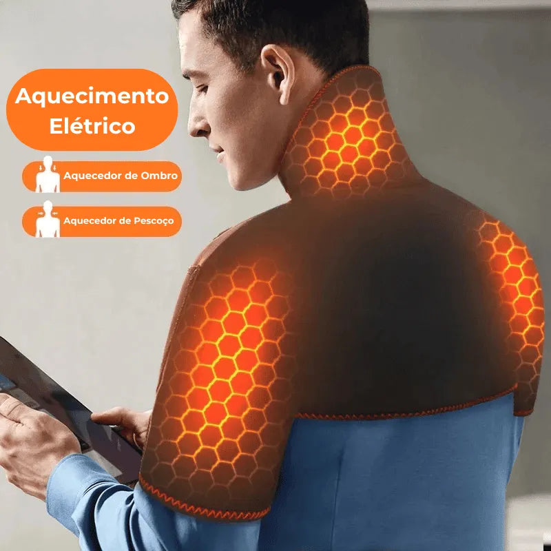 Massageador para Pescoço e Ombros com Aquecimento - HeatRelax