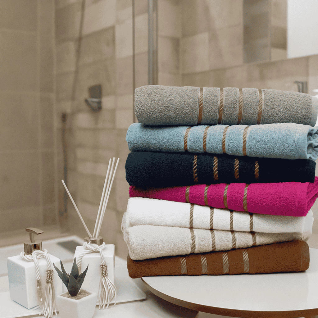 Kit 6 Toalha de Banho Grande Felpuda Macia Premium 100% Algodão Ótima Absorção