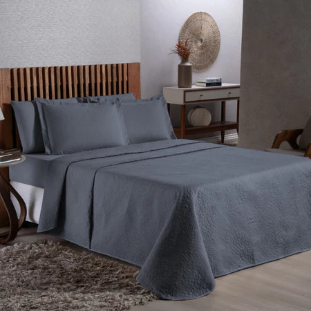 Colcha Cobre Leito Cama Solteiro Casal Queen Cores Lisas - Avulso