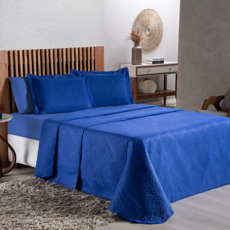 Colcha Cobre Leito Cama Solteiro Casal Queen Cores Lisas - Avulso